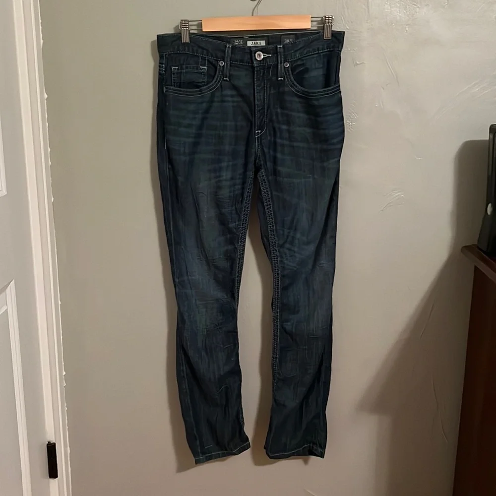 BKE Jake straight leg dark wash jeans